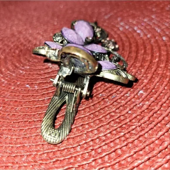 Beautiful Vintage inspired Purple hair accessory - Picture 12 of 15